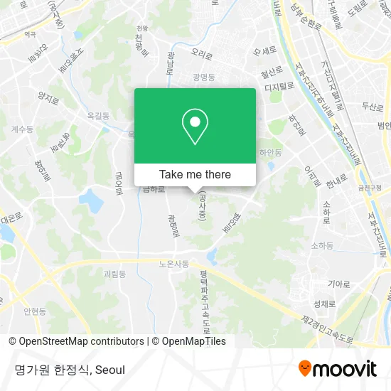 명가원 한정식 map