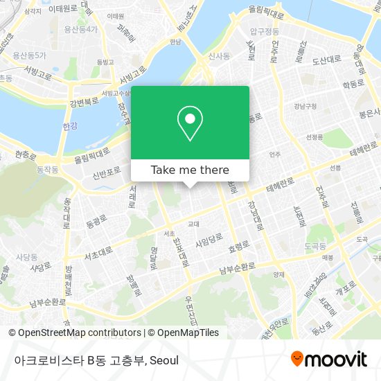 아크로비스타 B동 고층부 map