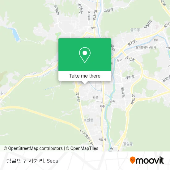 범골입구 사거리 map