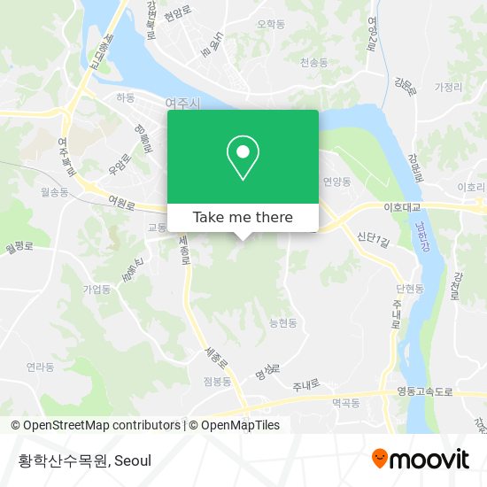 황학산수목원 map
