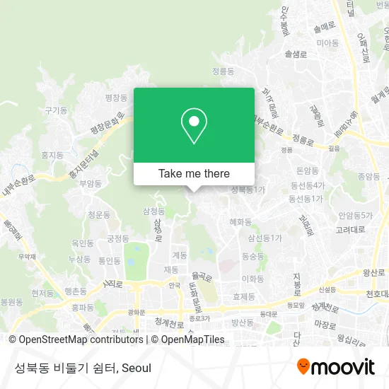 성북동 비둘기 쉼터 map