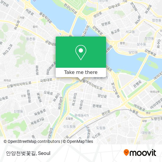 안양천벚꽃길 map