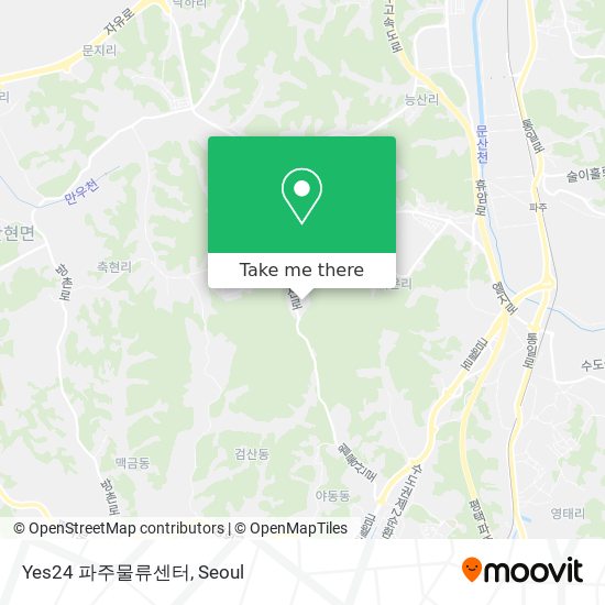 Yes24 파주물류센터 map