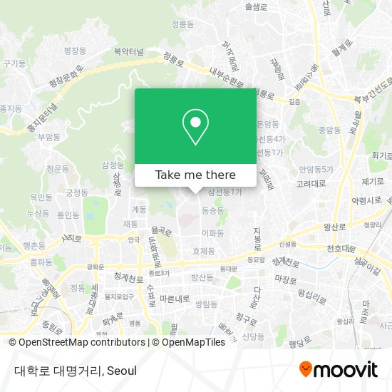 대학로 대명거리 map