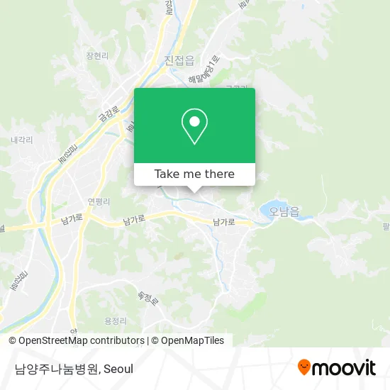 남양주나눔병원 map