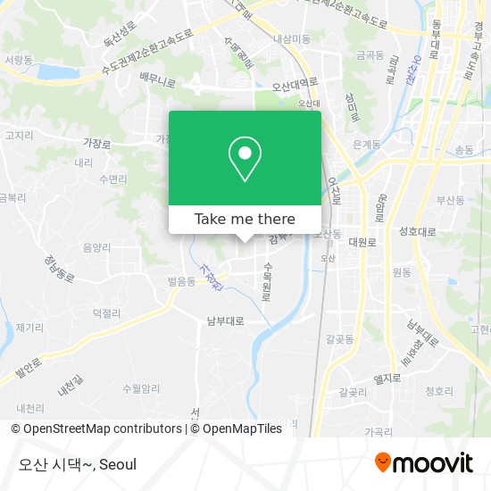 How to get to 오산 시댁~ in 오산시, 경기도 by Bus or Subway | Moovit