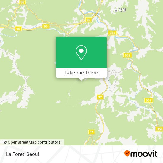 La Foret map