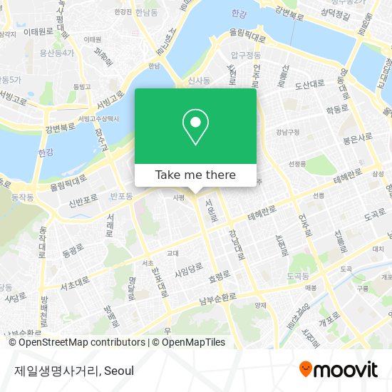 제일생명사거리 map