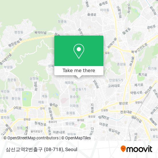 삼선교역2번출구 (08-718) map