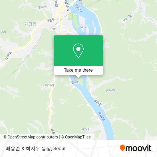 배용준 & 최지우 동상 map