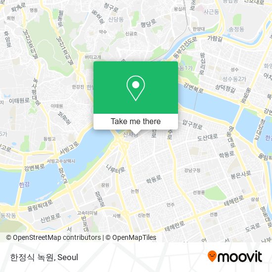 한정식 녹원 map