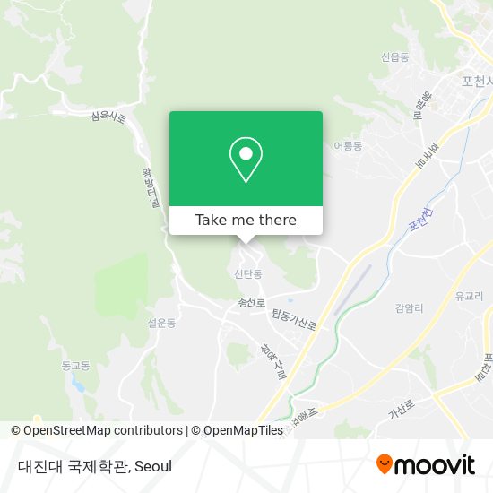 대진대 국제학관 map