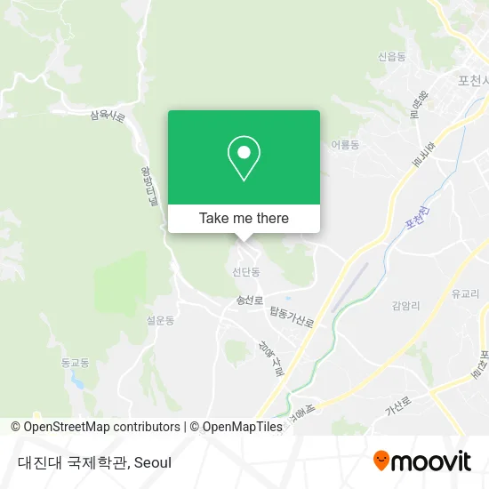 대진대 국제학관 map