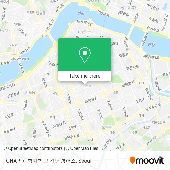 CHA의과학대학교 강남캠퍼스 map