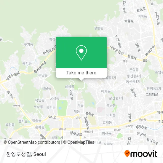 한양도성길 map