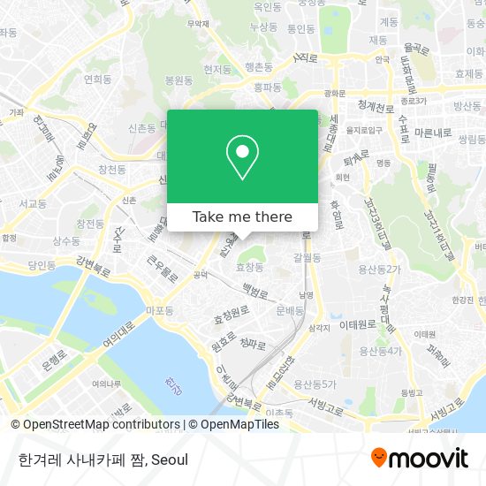 한겨레 사내카페 짬 map