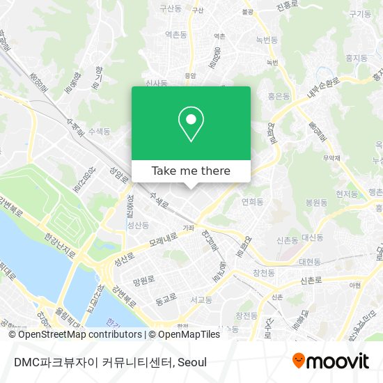 DMC파크뷰자이 커뮤니티센터 map