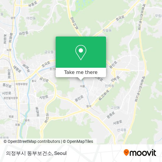 의정부시 동부보건소 map