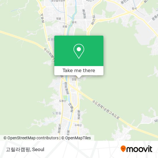 고릴라캠핑 map