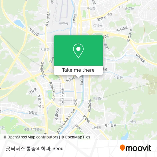 굿닥터스 통증의학과 map