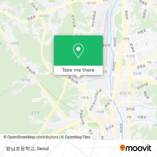 왕남초등학교 map