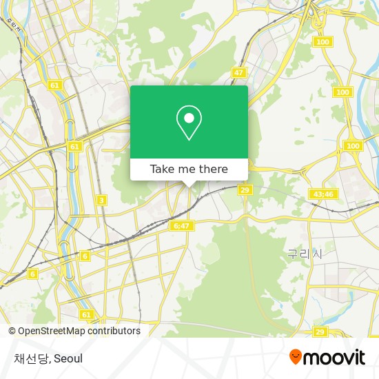 How to get to 채선당 in 중랑구, 서울시 by Bus or Subway | Moovit