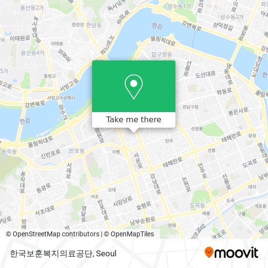 한국보훈복지의료공단 map