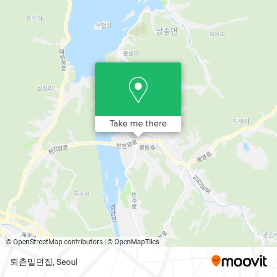 퇴촌밀면집 map