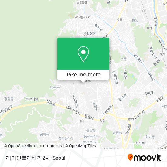 래미안트리베라2차 map
