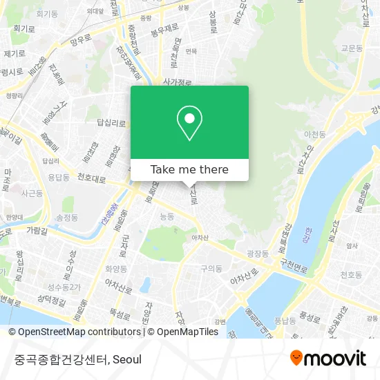중곡종합건강센터 map