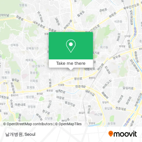 날개병원 map