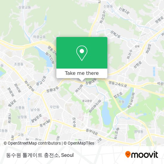 동수원 톨게이트 충전소 map