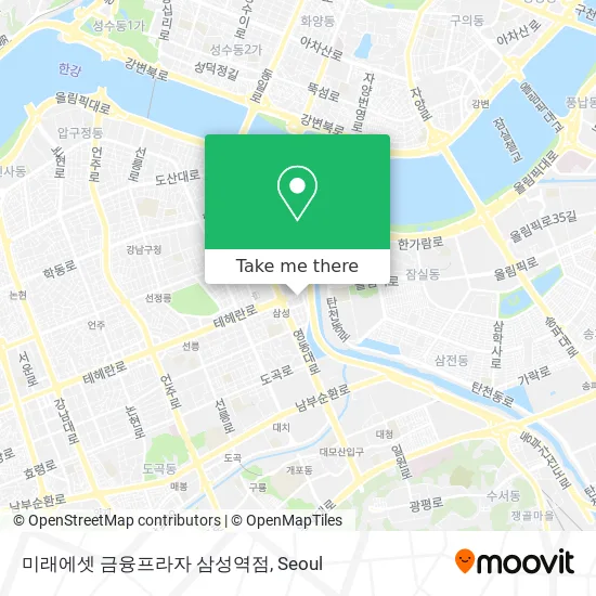 미래에셋 금융프라자 삼성역점 map