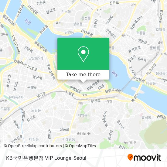 KB국민은행본점 VIP Lounge map