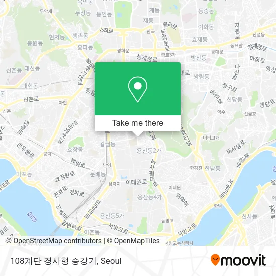 108계단 경사형 승강기 map