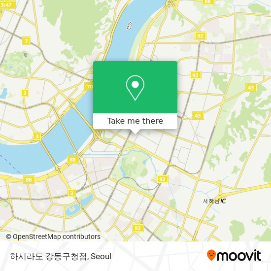 하시라도 강동구청점 map