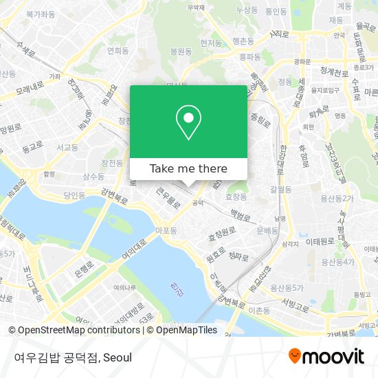 여우김밥 공덕점 map