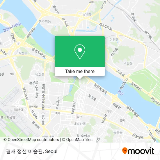 겸재 정선 미술관 map