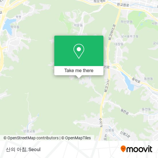 산의 아침 map