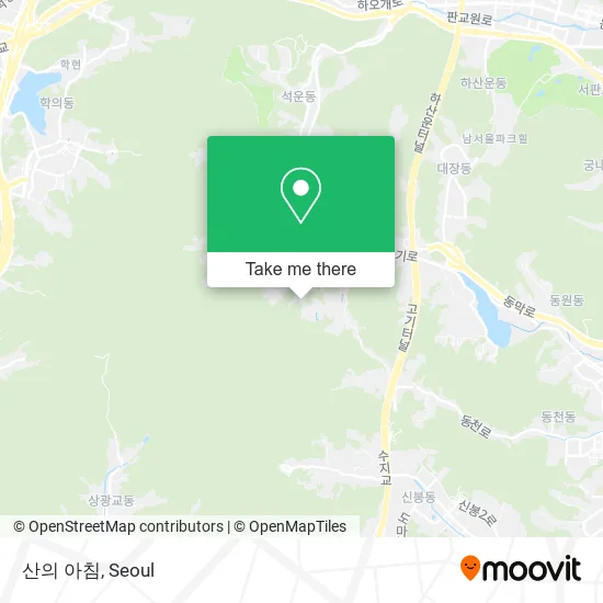 산의 아침 map