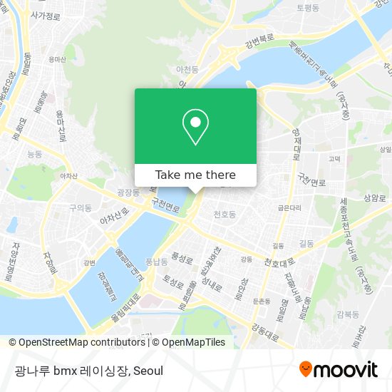 광나루 bmx 레이싱장 map