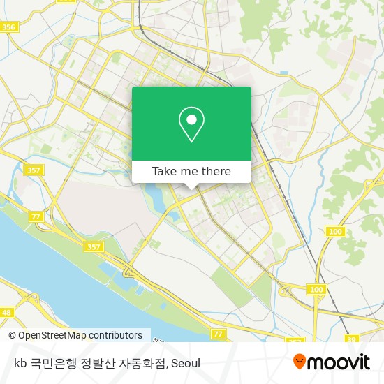 kb 국민은행 정발산 자동화점 map
