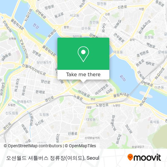 오션월드 셔틀버스 정류장(여의도) map