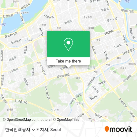한국전력공사 서초지사 map
