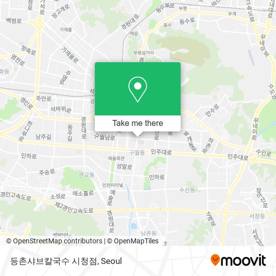 등촌샤브칼국수 시청점 map