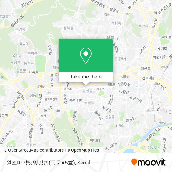 원조마약깻잎김밥(동문A5호) map