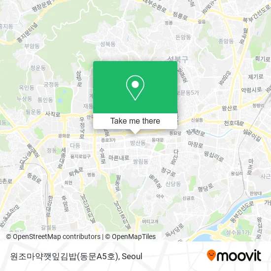 원조마약깻잎김밥(동문A5호) map