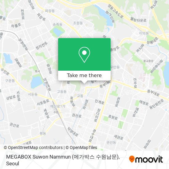 MEGABOX Suwon Nammun (메가박스 수원남문) map