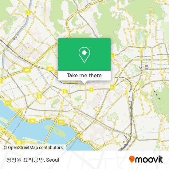 청정원 요리공방 map