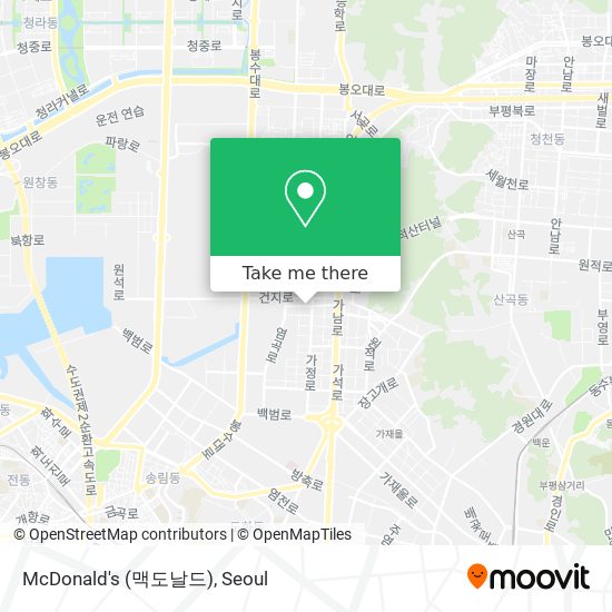 McDonald's (맥도날드) map